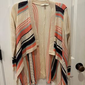 Say What? medium waterfall knit cardigan